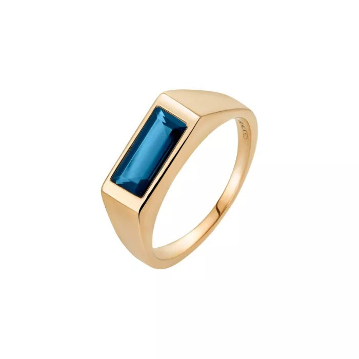 HARALD BLUE RING GOLD HP