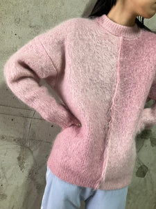 MOHAIR PULLOVER-PINK-