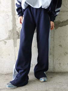 CYCLE LINE JERSEY PANTS-BLUE-