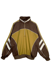 CYCLE LINE JERSEY TOPS-BROWN-