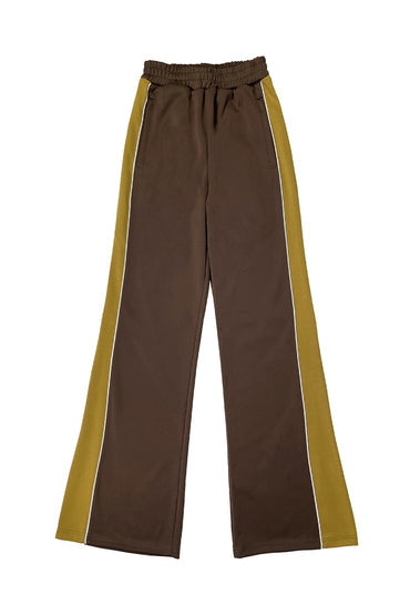 CYCLE LINE JERSEY PANTS-BROWN-