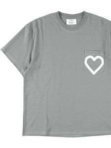Heart Painting Organic Pocket T-shirt